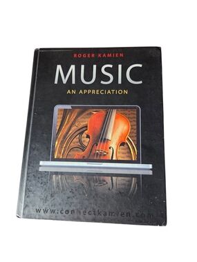 Black "Music: An Appreciation" Art Book